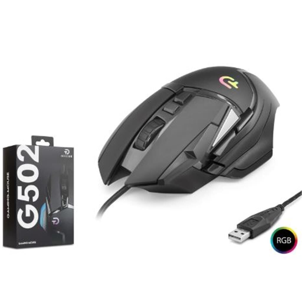GOOD PRO G502 RGB Gaming Mouse 7200 DPI 6 Tuş 1000Hz Siyah