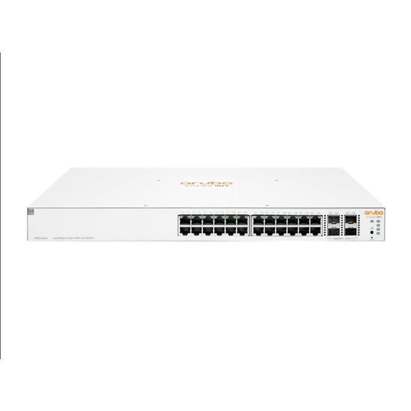 HPE Aruba Instant On 1930 JL683B 24×10/100/1000 Mbps PoE+ + 4×10 GbE SFP+ Uplink L2+ Yönetilebilir 195W PoE 1U Rack Switch