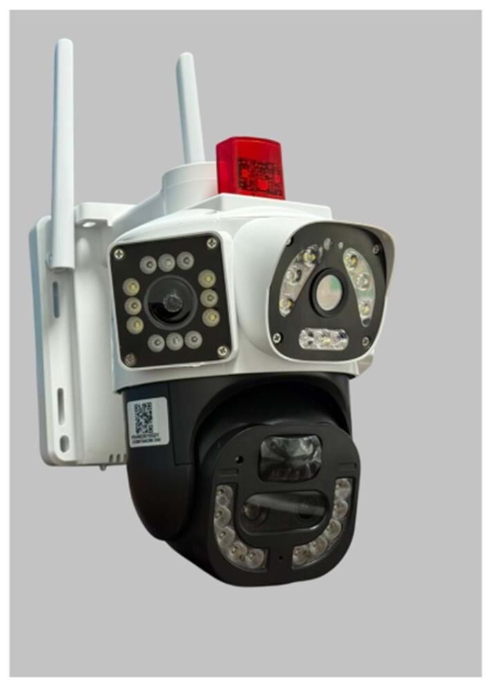 OKam O-Kam 8060 4MP WiFi Solar Panelli 10X Optik Zoom Çift Lensli PTZ Dış Mekan Güvenlik Kamerası