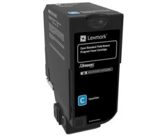 Lexmark 74C5SC0 Standart Kapasiteli Cyan (Mavi) Toner Kartuşu - 7.000 Sayfa