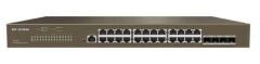 IP‑COM G5328P‑24‑410W 24 PORT 10/100/1000 BASE‑T + 4×1 G SFP UPLINK L3 CLOUD/YÖNETİMLİ RACK‑MOUNT SWITCH 370 W PoE IEEE 802.3 af/at