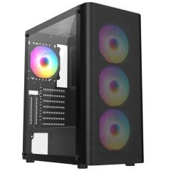 Frisby FC-9385G 550W 80+ 4x RGB Fanlı Mesh Panel Temperli Cam Mid-Tower Gaming Kasa
