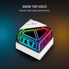 James Donkey Lugis JDC360 ARGB 360mm Beyaz Sıvı İşlemci Soğutucu AM5 ve LGA1700 Uyumlu