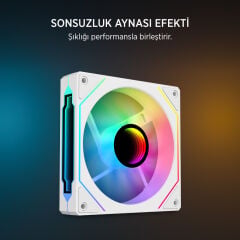 James Donkey Lugis JDC360 ARGB 360mm Beyaz Sıvı İşlemci Soğutucu AM5 ve LGA1700 Uyumlu