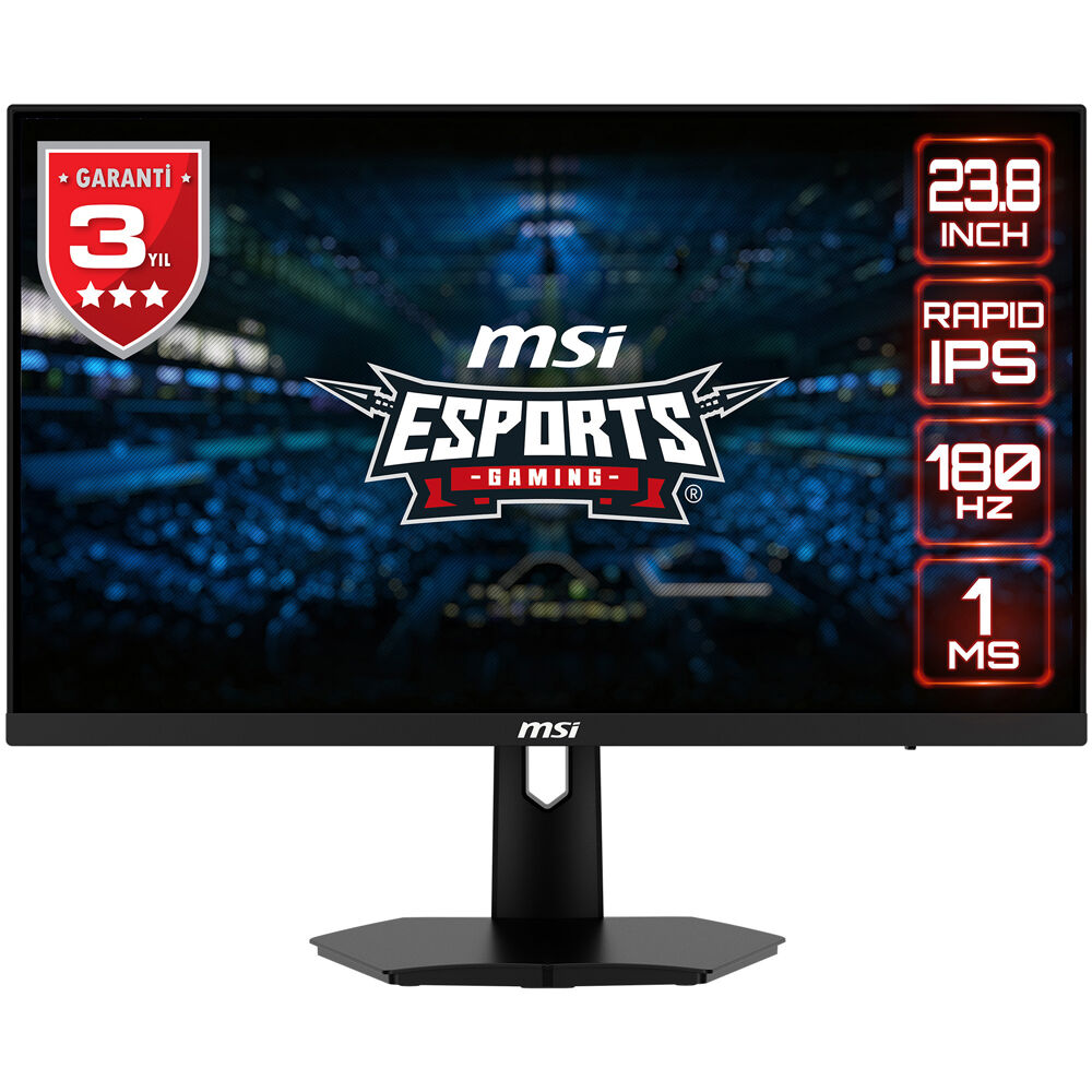 MSI 23.8'' G244F E2 Flat RAPID IPS 1ms FreeSync Siyah FHD Monitör