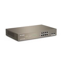 IP‑COM G3310P‑8‑150W 8 POST GIGABIT (10/100/1000) + 2×1 G SFP CLOUD/YÖNETİMLİ RACK DAHİL 130 W POE SWITCH IEEE 802.3af/at