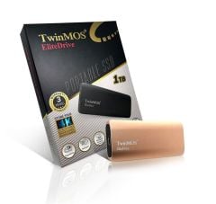 TwinMOS 1TB Taşınabilir Harici SSD USB 3.2 Gen 2 Type‑C Dark Grey PSSDGGBMED32 EliteDrive 3D TLC NAND 450 MB/s Okuma‑410 MB/s Yazma