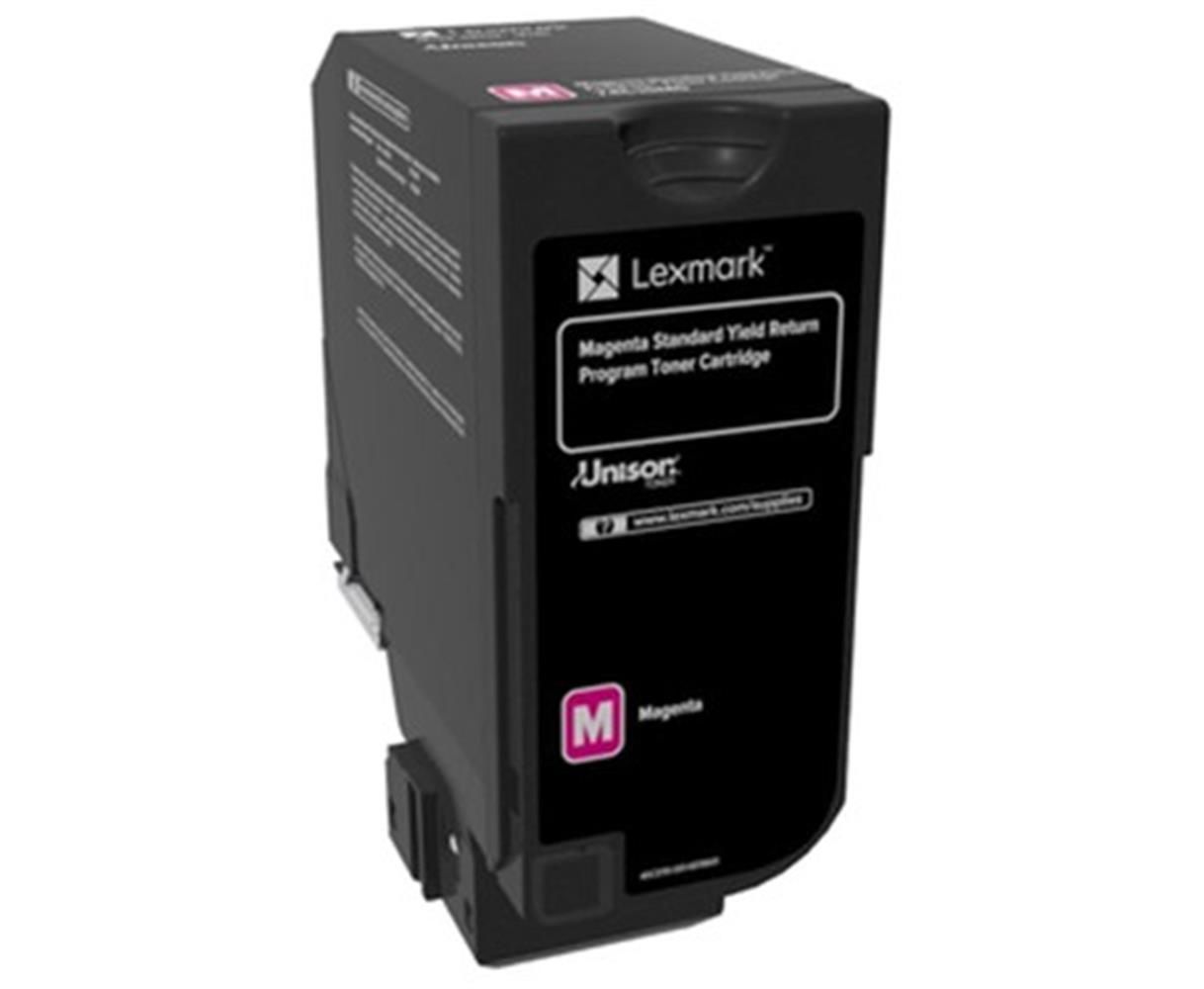 Lexmark 74C5SM0 Standart Kapasiteli Magenta (Kırmızı) Toner Kartuşu - 7.000 Sayfa