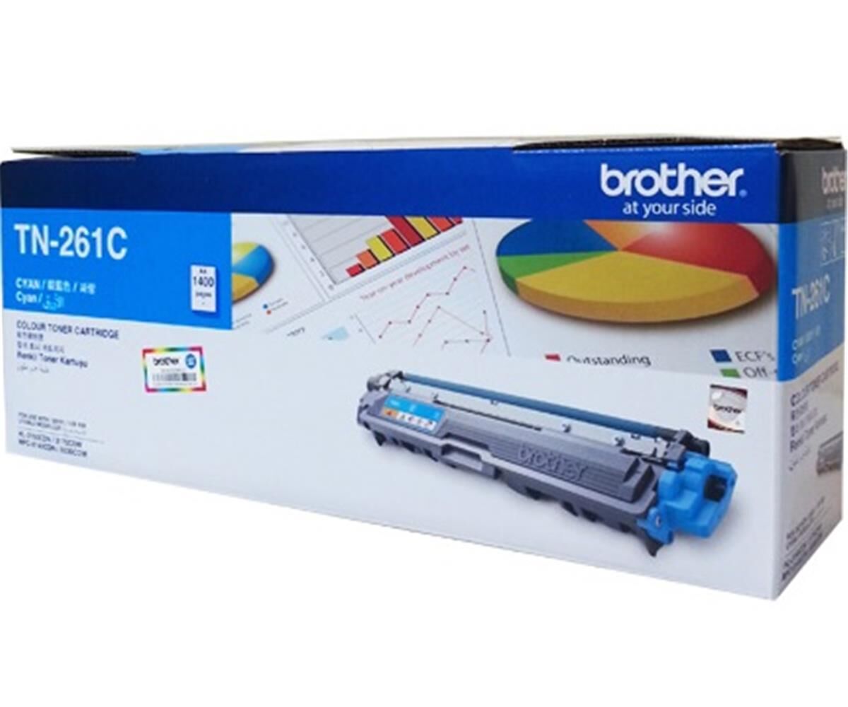 Brother TN-261C Cyan (Mavi) Orijinal Toner Kartuşu - 1.400 Sayfa - HL-3150 / MFC-9140 Serisi Uyumlu