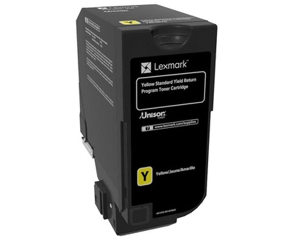 Lexmark 74C5SY0 Yellow (Sarı) Standart Kapasiteli Return Program Toner (7.000 Sayfa)