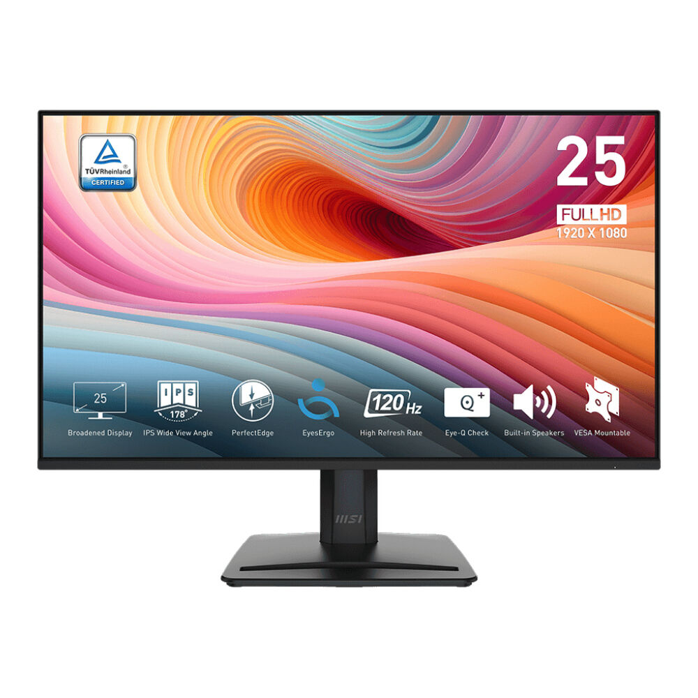 MSI 24.5'' Pro MP251 E2 Flat IPS 1ms Adaptıve-Sync Siyah FHD Monitör