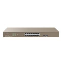 IP‑COM G3318P‑16‑250W 16× Gigabit PoE+ (802.3af/at) + 2× Gigabit SFP Uplink, 250 W Toplam PoE Gücü, 1U Rackmount Cloud‑Yönetilebilir Smart Switch