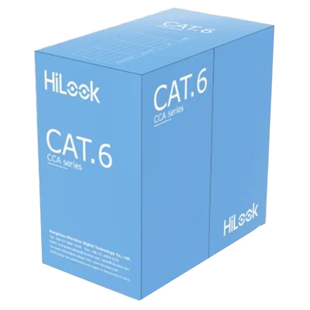 HiLook CAT6 U/UTP 23AWG CCA Bakır Kaplama Beyaz 305mt Network Kablosu