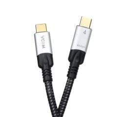 Vcom CU560-1.2 USB4 Type-C to Type-C 1.2 Metre 40Gbps 100W 5A Şarj ve Veri Kablosu