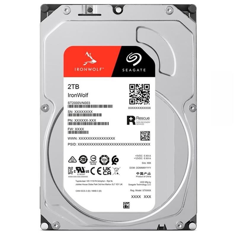 Seagate IronWolf 2TB 3.5'' 5400RPM 256MB Cache SATA3 NAS Sabit Disk ST2000VN003
