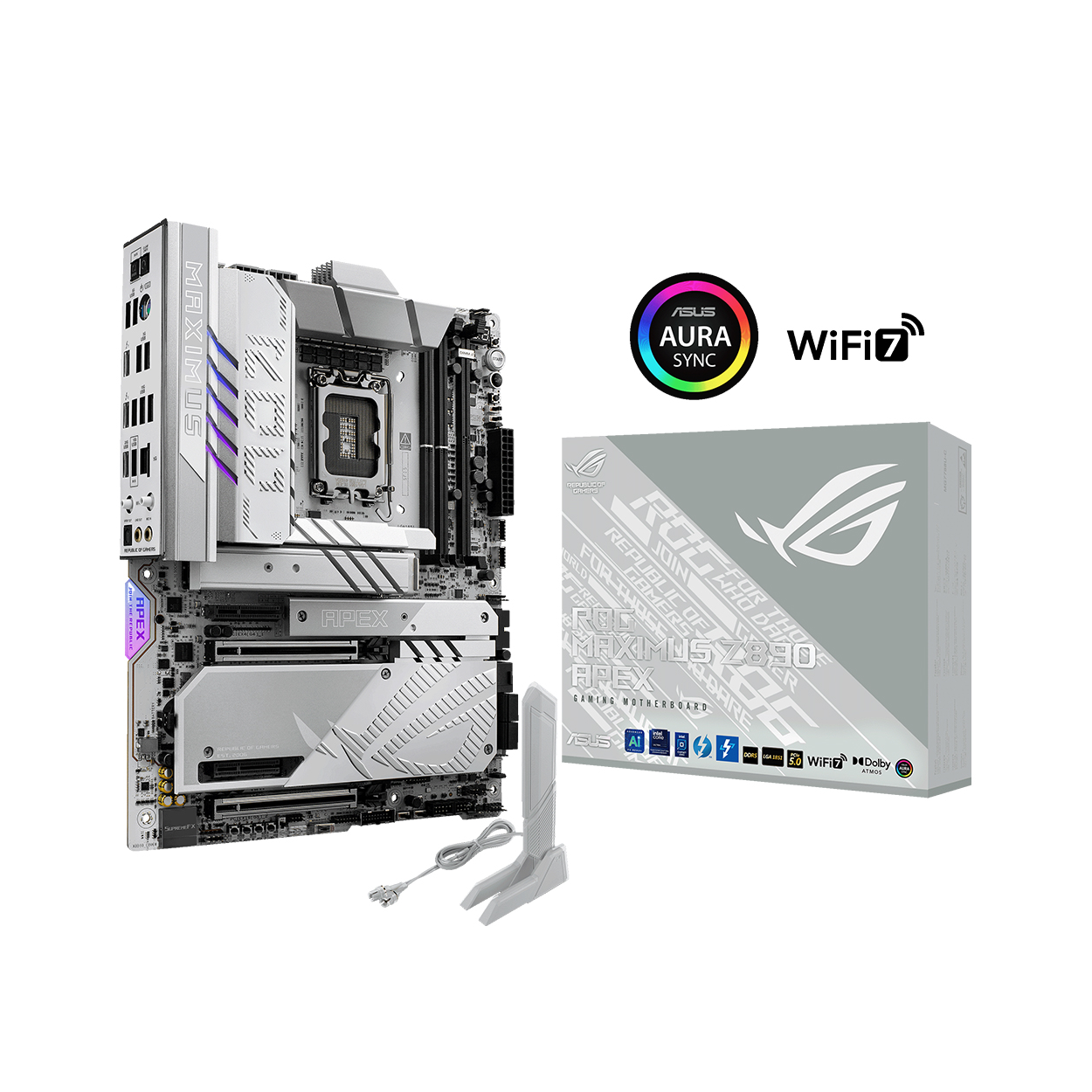 ASUS ROG MAXIMUS Z890 APEX LGA1851 DDR5 9600 6xM2 WF7+BT 5Gbit ATX