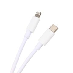 Vcom CU289 1 Metre USB-C to Lightning 18W PD Hızlı Şarj ve Veri Senkronizasyon Kablosu - Beyaz