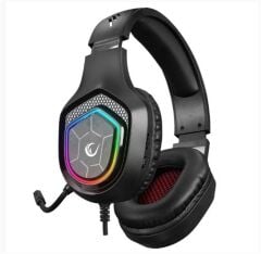 Rampage RM-K90 VECTOR RGB Işıklı Type-C Girişli 7.1 Surround Oyuncu Kulaklığı - Siyah