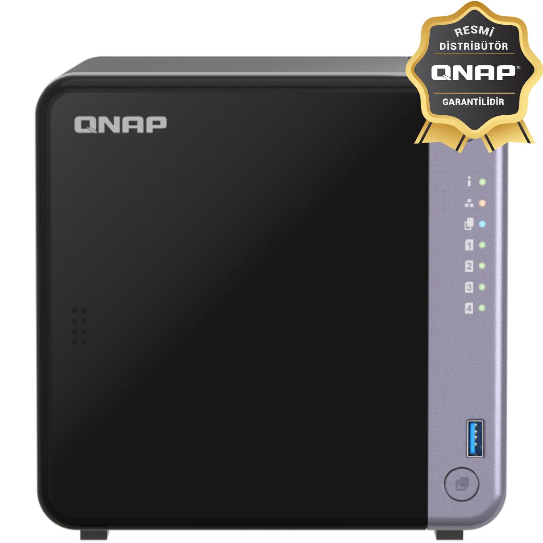 QNAP TS-432X-4G 4 Disk Yuvalı (Bay) 4GB RAM 10GbE SFP+ Destekli NAS Depolama Ünitesi