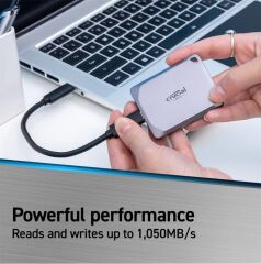 Crucial X9 1TB 1050MB/s USB 3.2 Gen 2 Taşınabilir Harici SSD (CT1000X9SSD9)