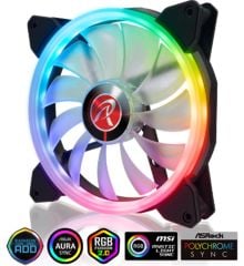 Raijintek IRIS 14 RBW ADD ‑ 2 2x 140 mm PWM Fan Addressable RGB 21 LED’li, 8‑Port ADD Kontrol Ünitesi & Uzaktan Kumanda Dahil