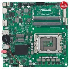 ASUS PRO H610T-CSM LGA1700 DDR5 5600 DP HDMI LVDS M2 USB3.2 Thin Mini ITX 7/24