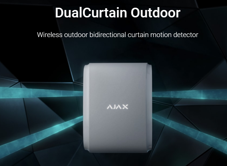 AJAX DualCurtain Outdoor Kablosuz - Beyaz