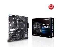 ASUS PRIME A520M-K AMD A520 AM4 DDR4 4400 HDMI VGA M2 USB3.2 mATX