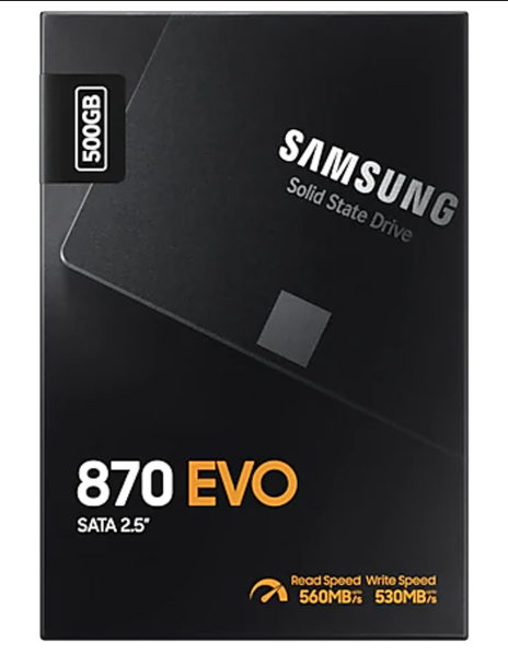 Samsung 870 EVO 500GB 2.5'' SATA III 560MB/s Okuma 530MB/s Yazma SSD (MZ-77E500BW) Samsung Türkiye Garantili