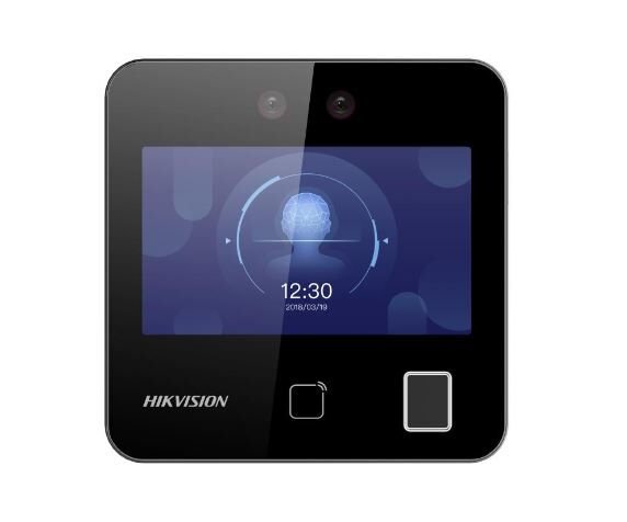 Hikvision DS-K1T343MFWX 4.3 inç Dokunmatik Ekranlı Yüz Tanıma, Parmak İzi ve Kart Okuyucu Terminali