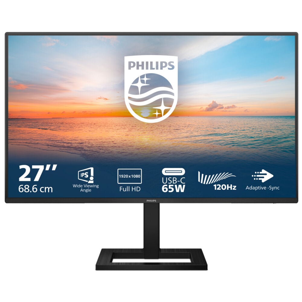 Philips 27'' 27E1N1300AE/00 IPS MM Monitör Siyah 1ms