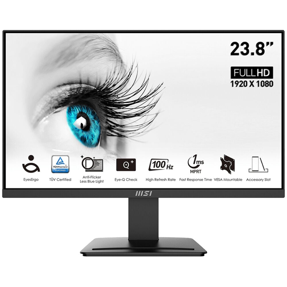 MSI 23.8'' Pro MP2412 Flat VA 1ms FreeSync Siyah FHD Monitör