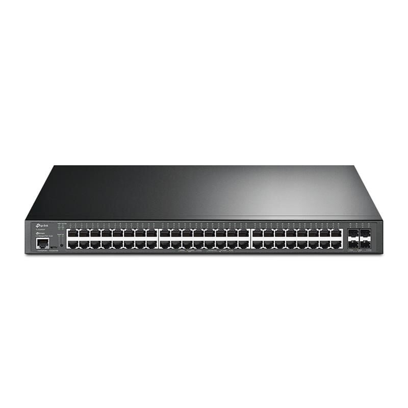 TP-LINK Omada TL-SG3452XP 48 Port Gigabit + 4x10Gb SFP+ Uplink 500W PoE JetStream Yönetilebilir Rackmount Switch