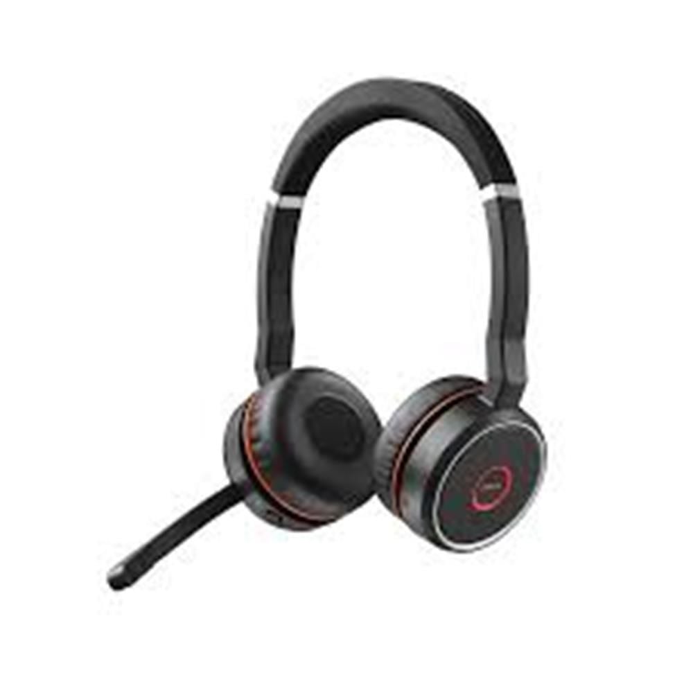Jabra Evolve 75 SE MS Stereo Link 380a USB Aktif Gürültü Engelleyici Kablosuz Kulak Üstü Ofis Kulaklığı