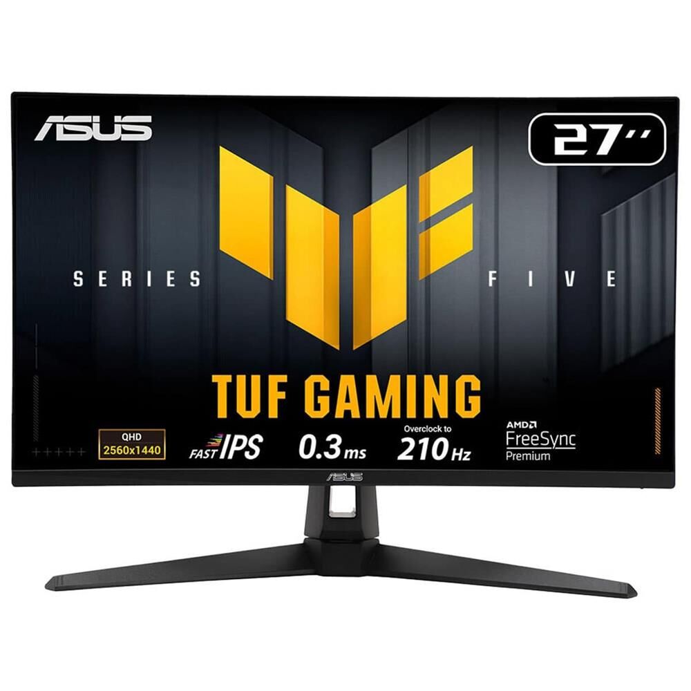 ASUS TUF Gaming VG27AQ5A 27 inç 210Hz 0.3ms 2560x1440 QHD Fast IPS G-Sync Compatible FreeSync Premium HDR10 Gaming Monitör