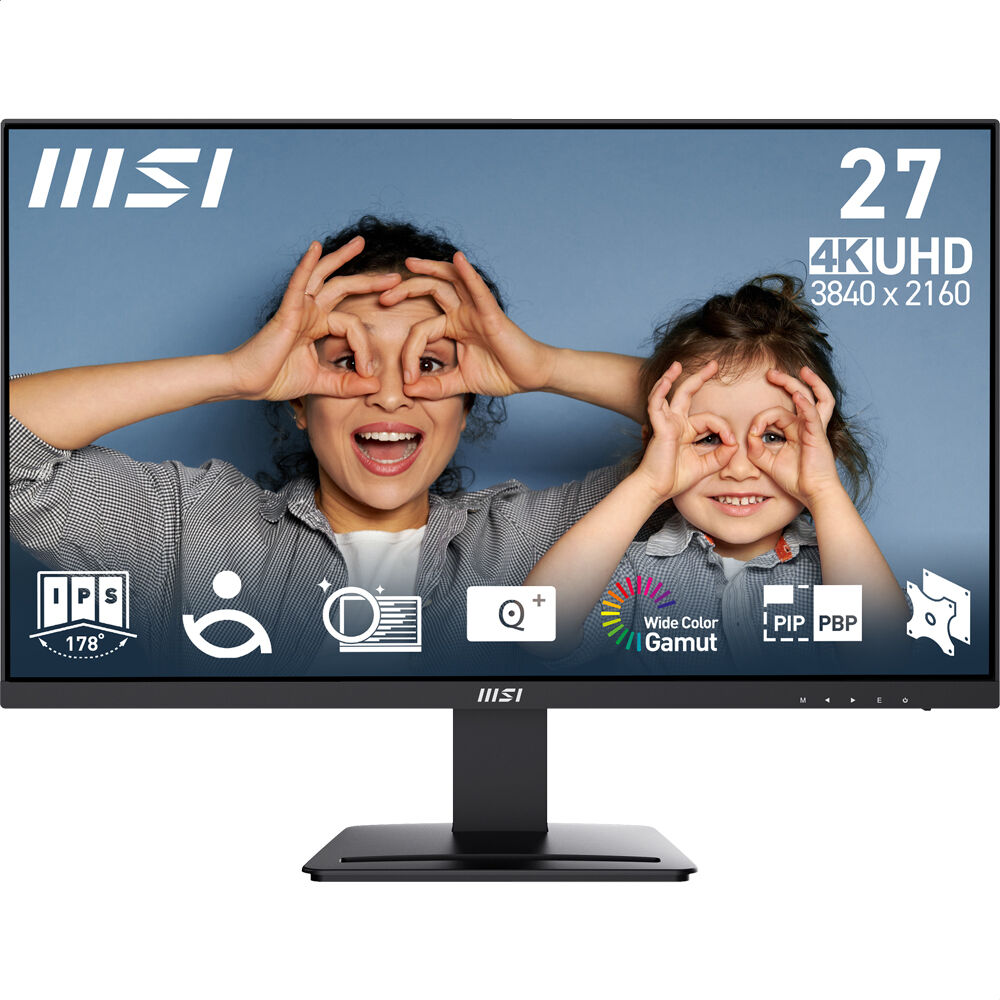 MSI 27'' Pro MP273U Flat IPS 4ms Anti-Glare Siyah UHD Monitör