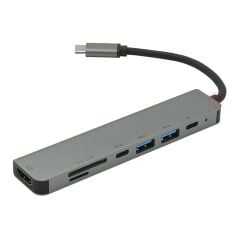 Frisby FA-7662TC USB Type-C to HDMI, USB 3.0, SD/TF Kart Okuyucu 5-in-1 Çoklayıcı Hub