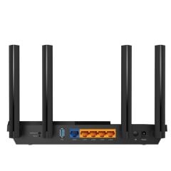 TP-Link Archer AX55 AX3000 Wi-Fi 6 802.11ax Dual Band 3000 Mbps Gigabit WAN 4x Gigabit LAN USB 3.0 MU-MIMO OFDMA HomeShield Siyah Router
