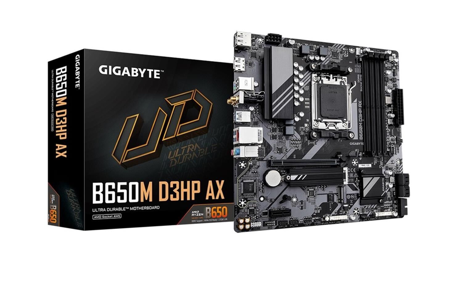 Gigabyte B650M D3HP AX AMD B650 Soket AM5 DDR5 7600MHz(OC) Wi-Fi mATX Anakart