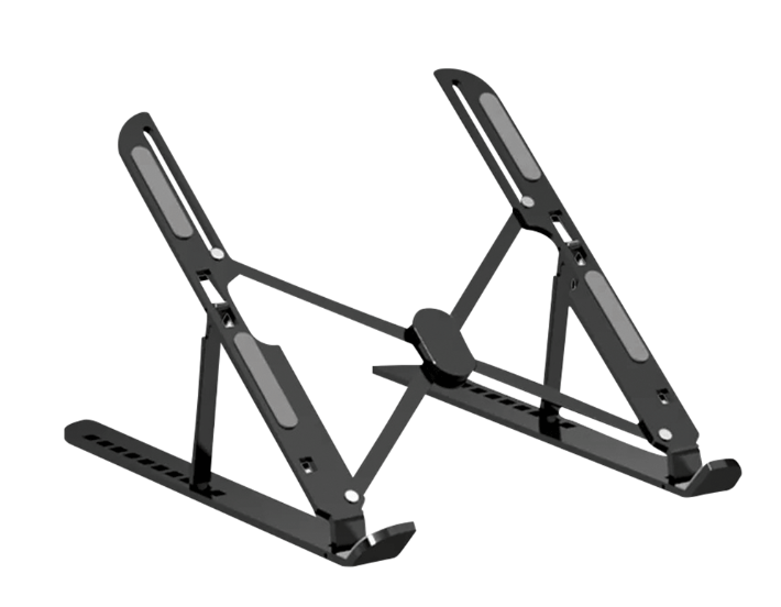 Frisby FNC-5145ST Taşınabilir Katlanır Alüminyum Tablet-Notebook-Laptop Standı 10'' ~ 15.6'' Uyumluluk Aralığı Ergonomik Açılı Ayarlanabilir Hafif ve Dayanıklı Masaüstü Soğutma Destek Standı Gümüş
