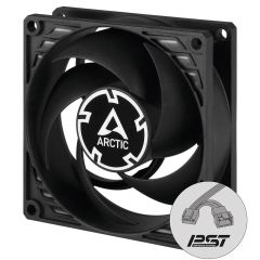 ARCTIC ACFAN00150A P8 PWM PST 80 mm Siyah Kanat Siyah Çerçeve 200–3000 RPM PWM Control Fluid Dynamic Bearing Kasa Fanı