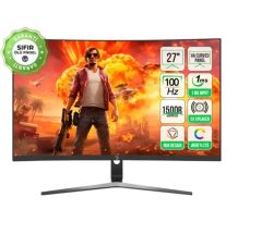 GamePower 27'' Vivid F20 1500R Curved RGB 100Hz 1ms FHD VA Panel 2x2W Speaker Gaming Monitör