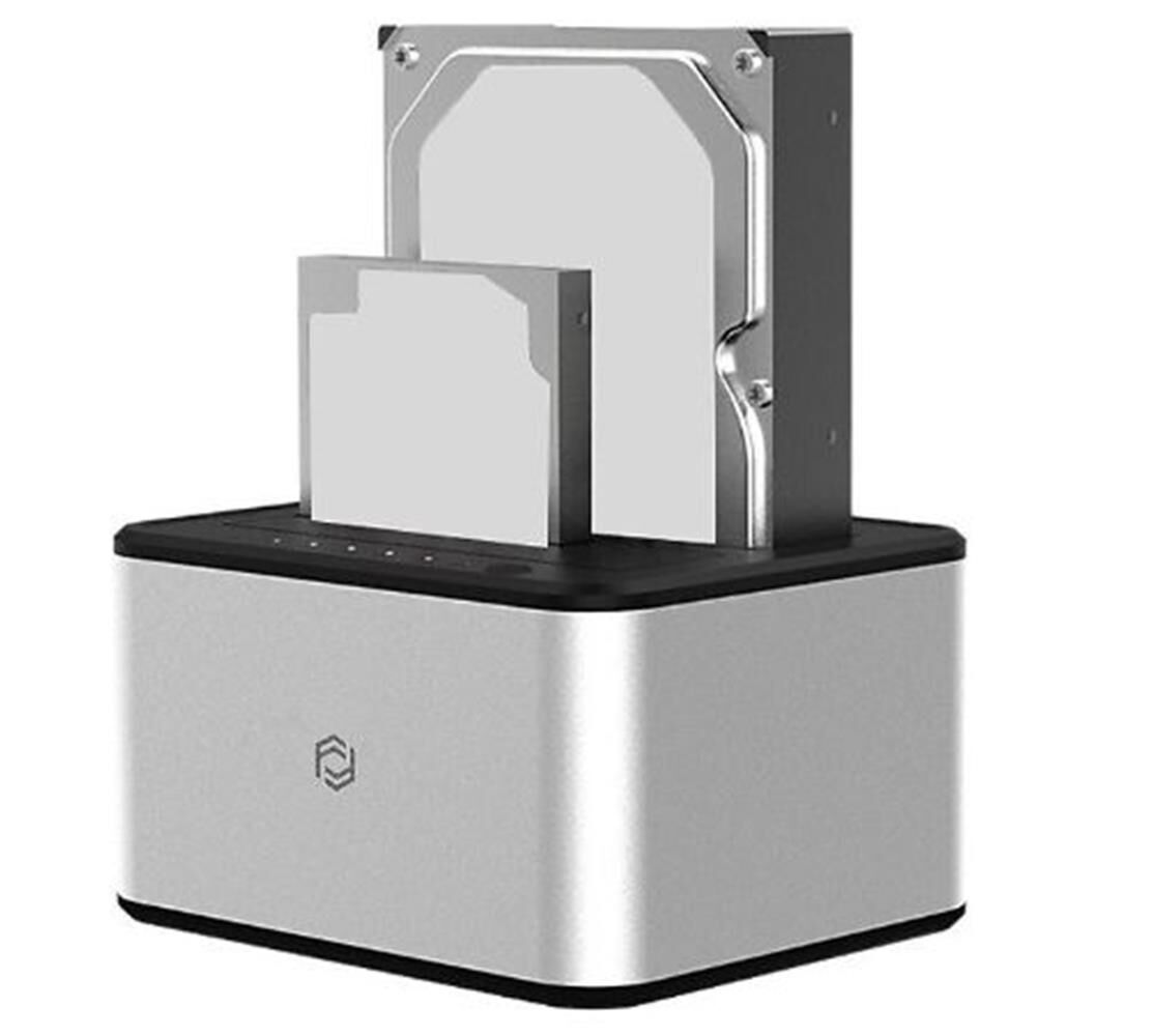 Frisby FHC-3570A USB 3.0 Çift Yuvalı 2.5'' & 3.5'' SATA HDD/SSD Klonlama Özellikli Disk İstasyonu