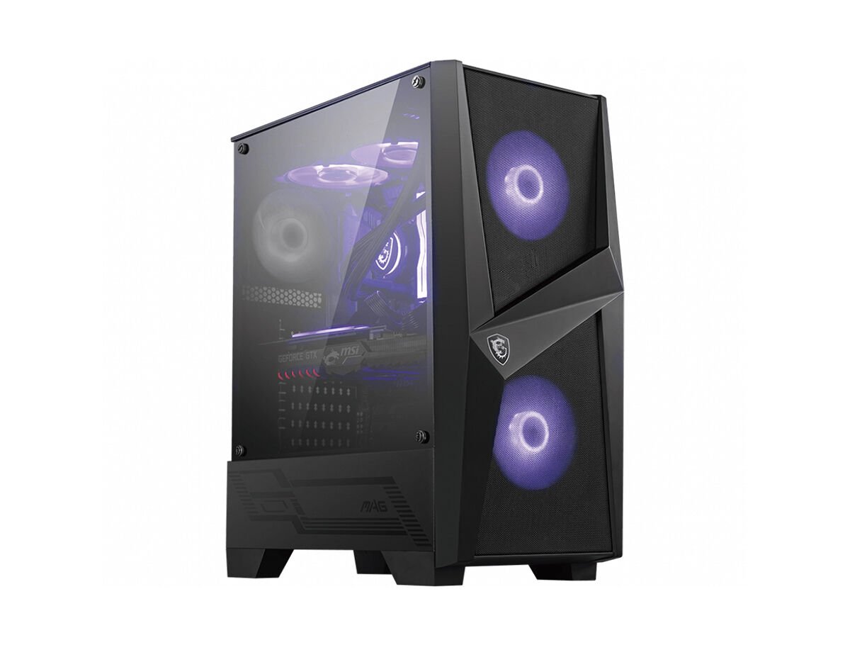 MSI MAG Forge 100M Temperli Cam RGB ATX Mid-Tower Gaming Bilgisayar Kasası