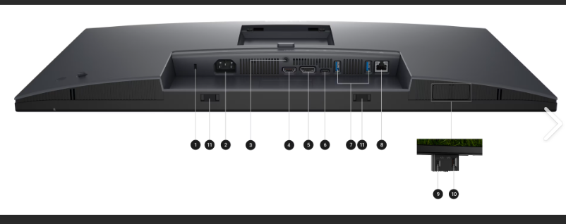 Dell Pro P2725QE 27'' 4K UHD 3840x2160 100Hz 5ms HDMI DisplayPort Pivot LED Monitör