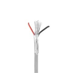 S-link SL-CT2100 2+1 2x0.50 mm² (16x0.18 CCD) Folyolu Lüks CCTV Kamera Kablosu 100 Metre