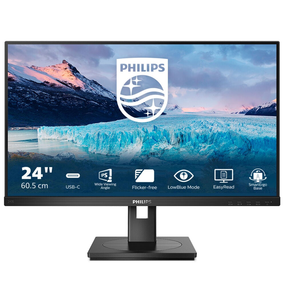 Philips 23.8'' 243S1/00 IPS MM Monitör 4ms Siyah