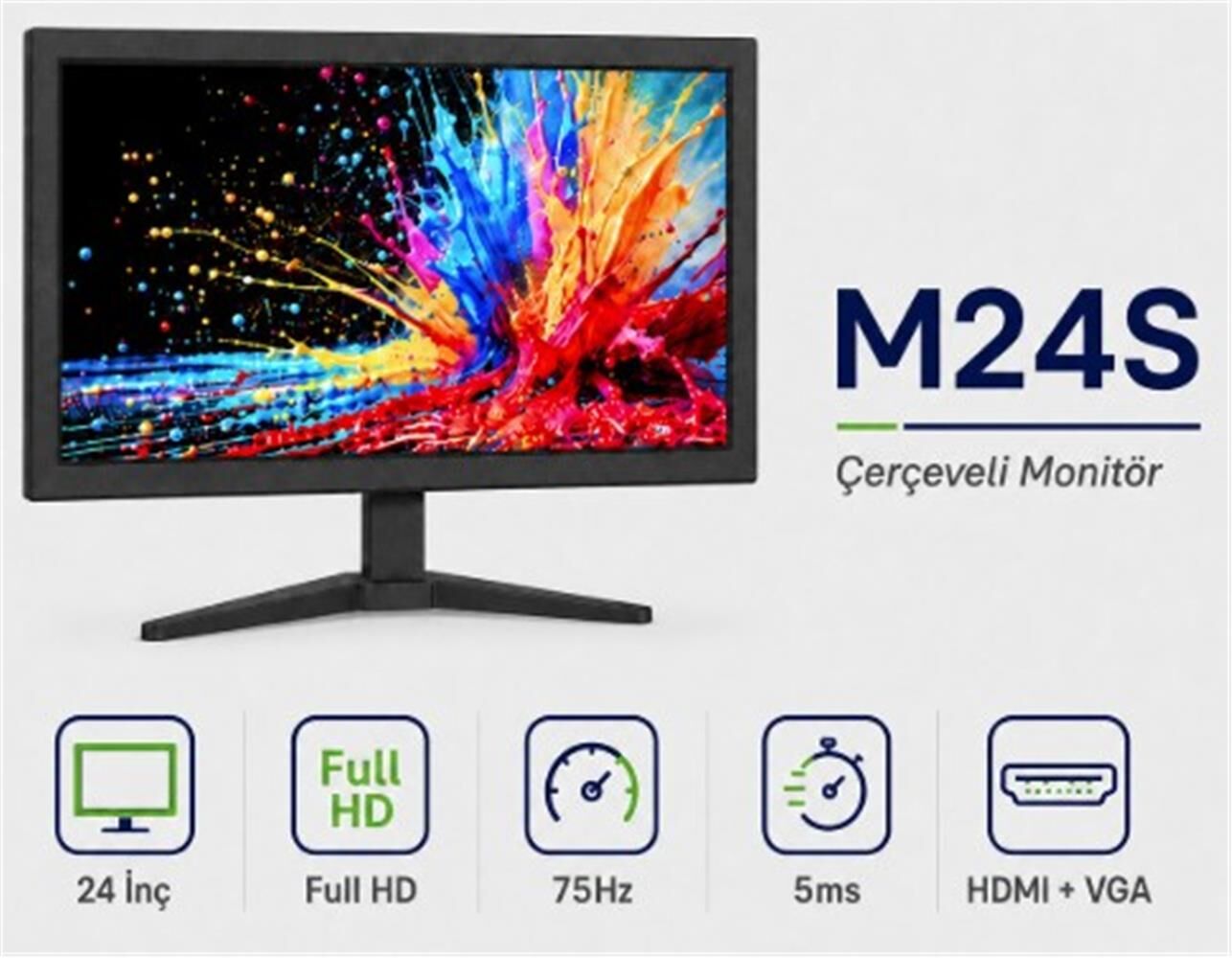 Ttec M24S 24'' VGA + HDMI FHD Led Monitör