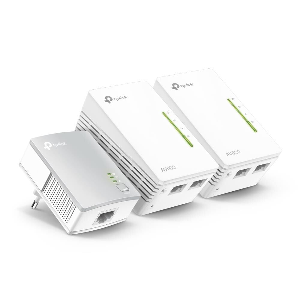 TP-Link TL-WPA4220T KIT AV600 300 Mbps Wi-Fi Powerline Adaptör Seti (3'lü Paket)