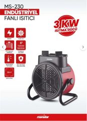 Marsstar Ms-230 Endüstriyel Fanlı Isıtıcı